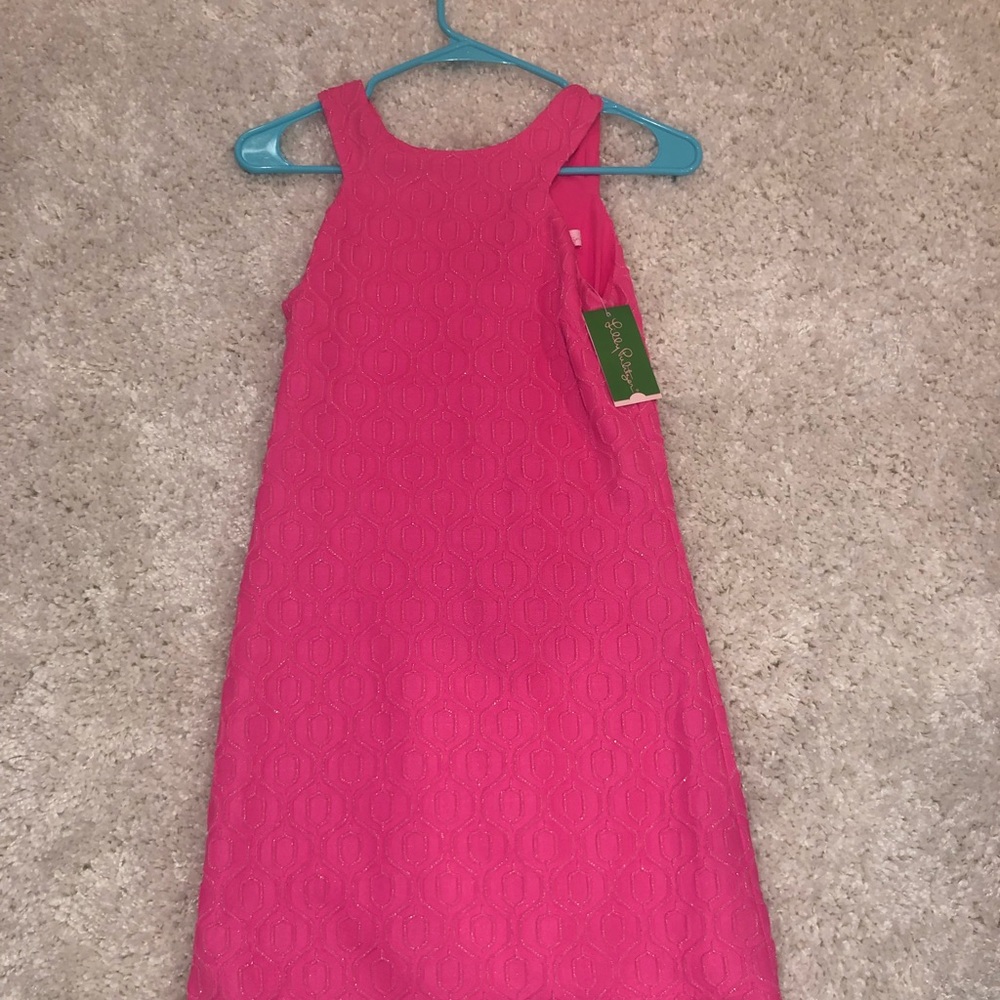 Pink shift dress